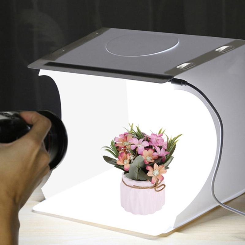 Profession Folding Light Box Photography Photo Studio Soft Box LED Light Soft Box Photo Background Kit for DSLR Camera