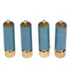 4 Stück PreffairCelsiusR1722 Stecker Vergoldet Selbstverriegelnd Lötlos Stecker