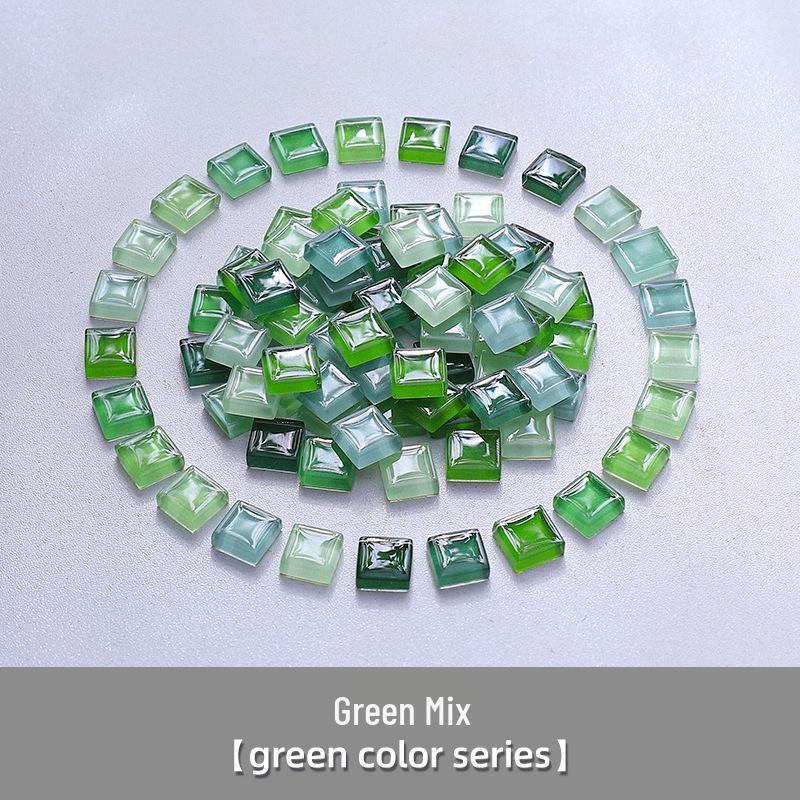 1cm Crystal Glass Colored Stones Mosaic DIY Kit for Kids