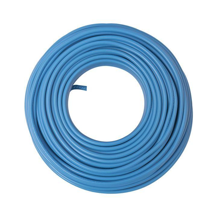 Câble d'alimentation électrique H07V-U 2,5mm² bleu - 25m - Zenitech