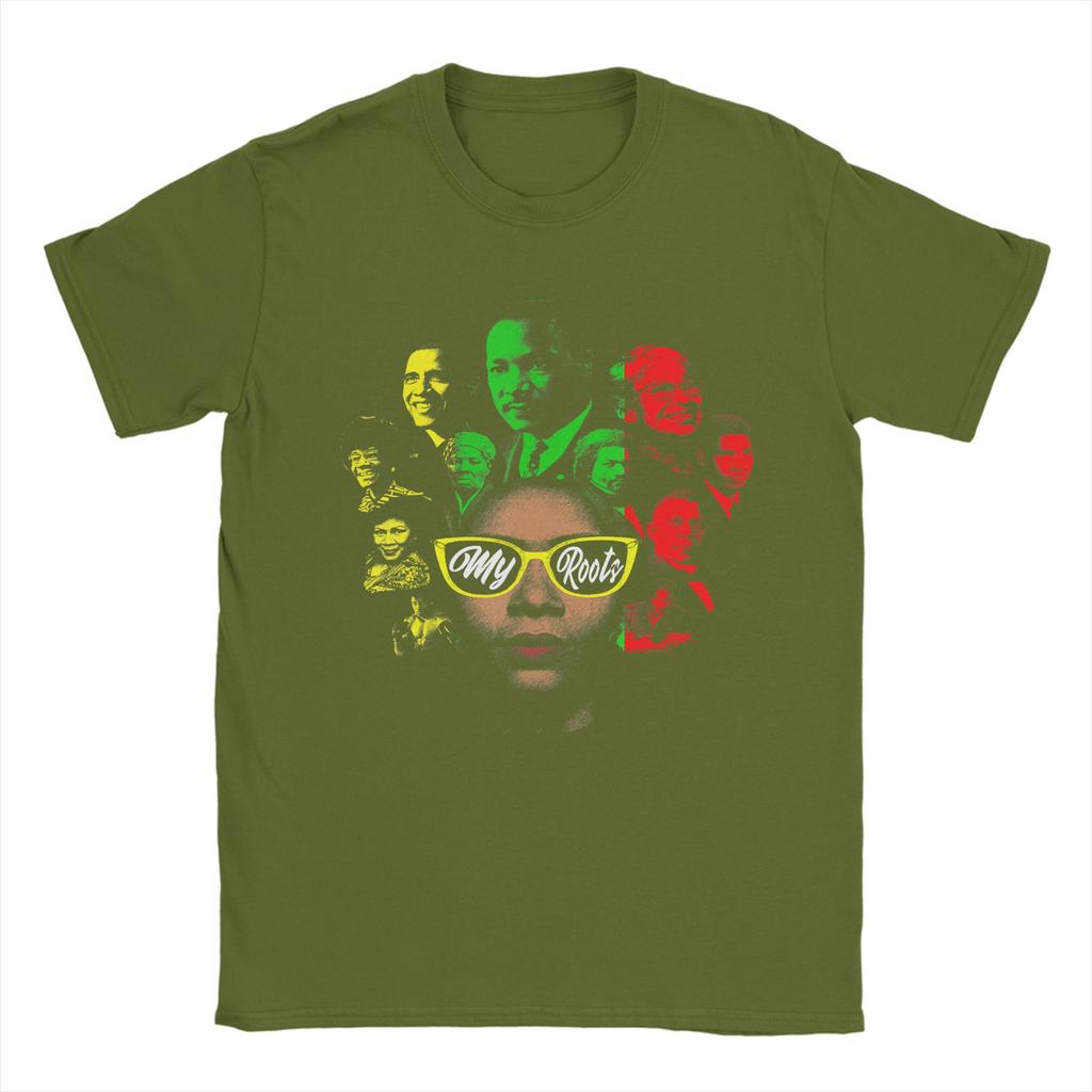 Black History Leaders Collage Famous African American Month T Shirt Summer 100 Cotton TShirts For Unisexs Popular Tee Shirt Tops