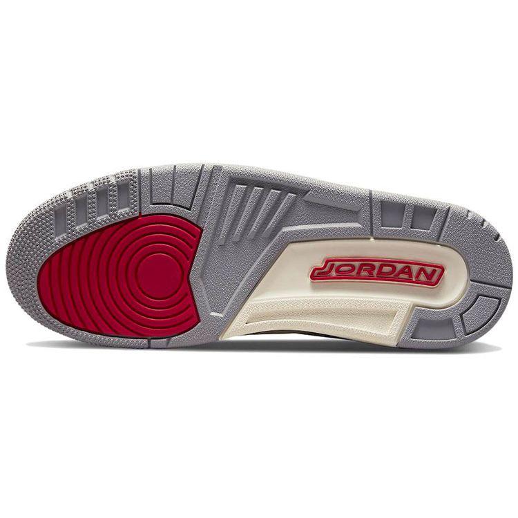 Air Jordan 3 Retro SE Muslin Men Sneakers Cream University-Red Cement-Grey DH7139-100