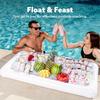 JOYFY 3 Pack Inflatable Serving Bars Cooler Ice Buffet Salad Serving Trays Food Drink Holder for Summer Picnic Beach Pool Party