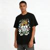 Lustiges Totenkopf-Gemüse-Print Lässiges T-Shirt Reines Baumwoll-T-Shirt