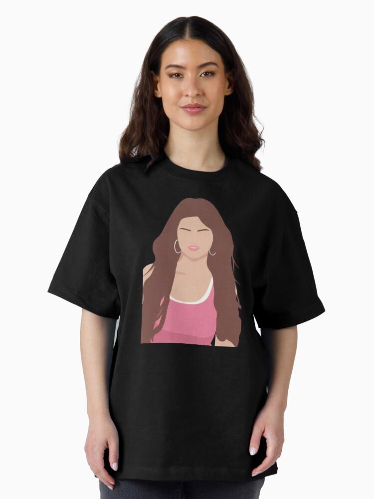 Selena Gomez Lineless Illustration Oversized T-Shirt