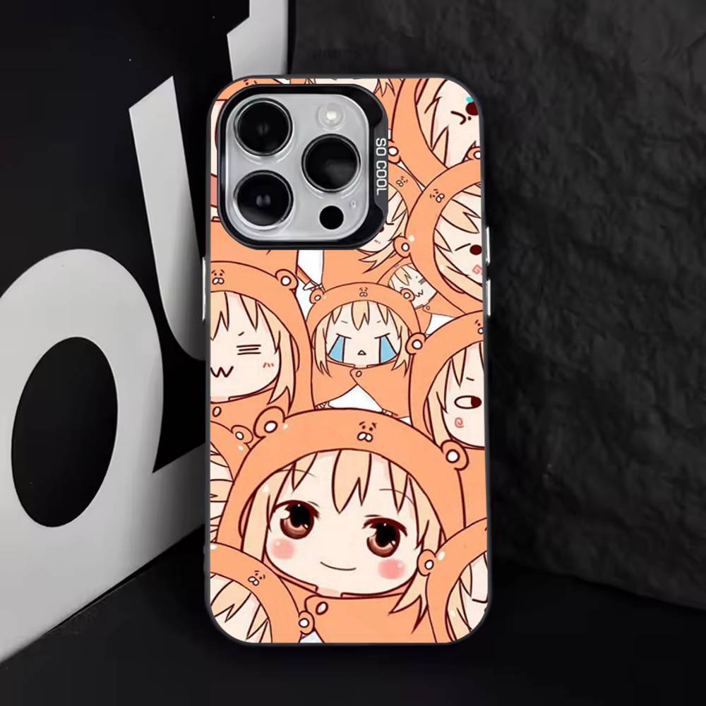 Anime Doma U-Umaru Phone Case For iPhone 17,16,15,14,13,12,11,Pro,Max,Plus,E,Air,Mini Black Tpu Cover