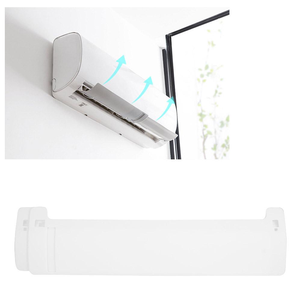 Windschutz Klimaanlage Windabweiser Einziehbar Klimaanlagen Umlenkabdeckung (Weiß)