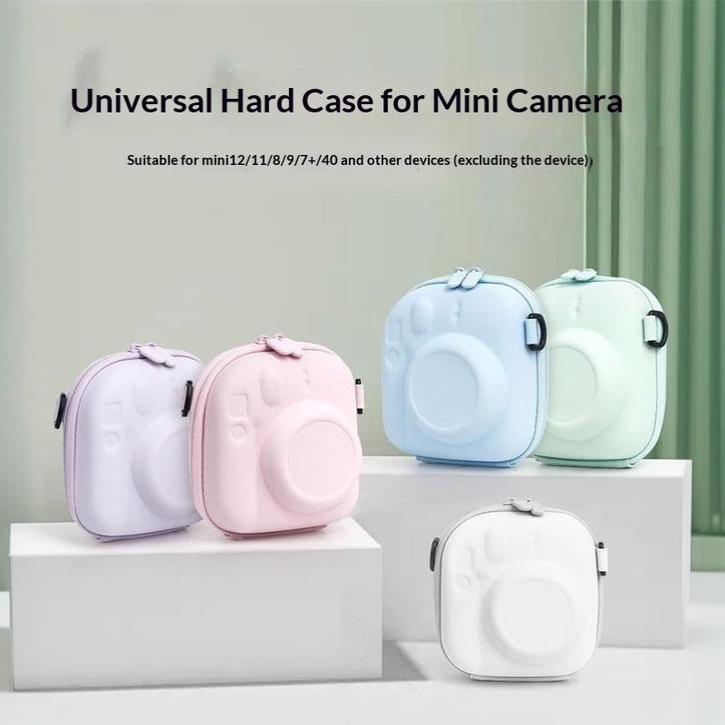 Husă Dura EVA pentru Aparat Foto Instax Mini 13 12, Geantă Protectoare Anti-Cădere cu Căptușeală Moale și Curea de Umăr pentru Călătorii