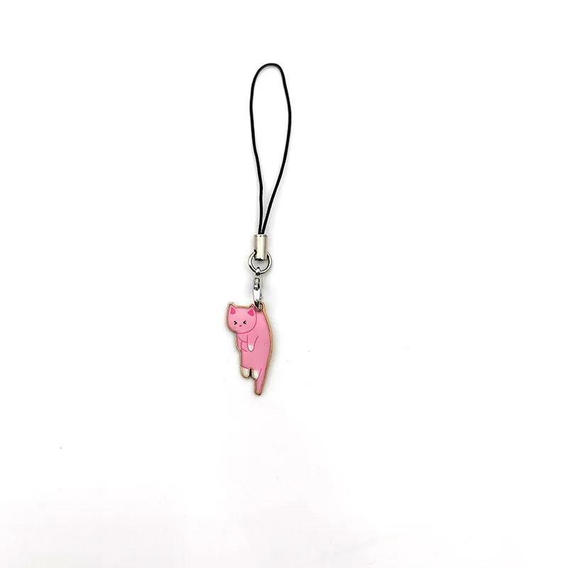 1pcs Cute Cat Phone Strap Lanyards For Case Strap DYM Decoration KeyChain Mobile Phone Strap Phone Hanging Charms