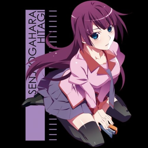 Monogatari Series T-shirt Hitagi Senjougahara, Size L