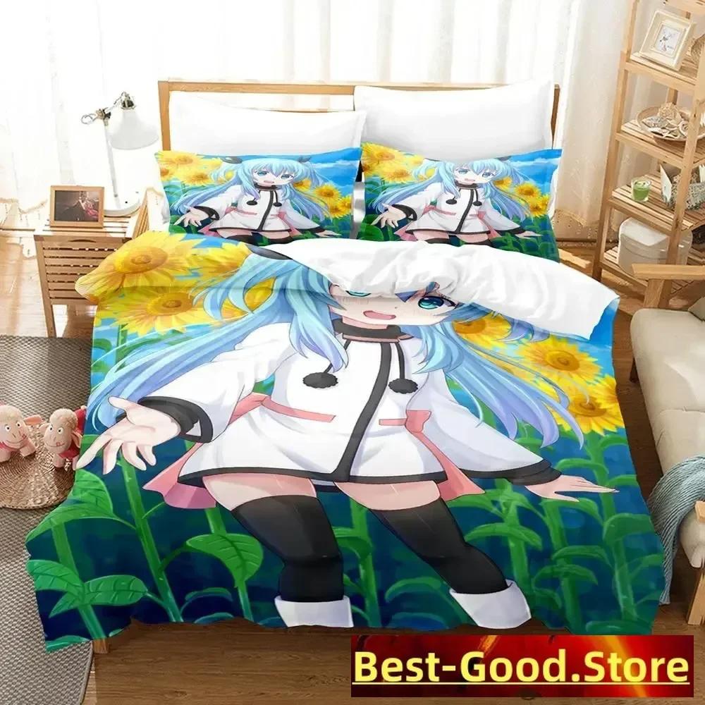 New Sora No Method Celestial Method Bedding Set Single Twin Full Queen King Size Bed Set Adult Kid Bedroom Duvetcover Sets Anime