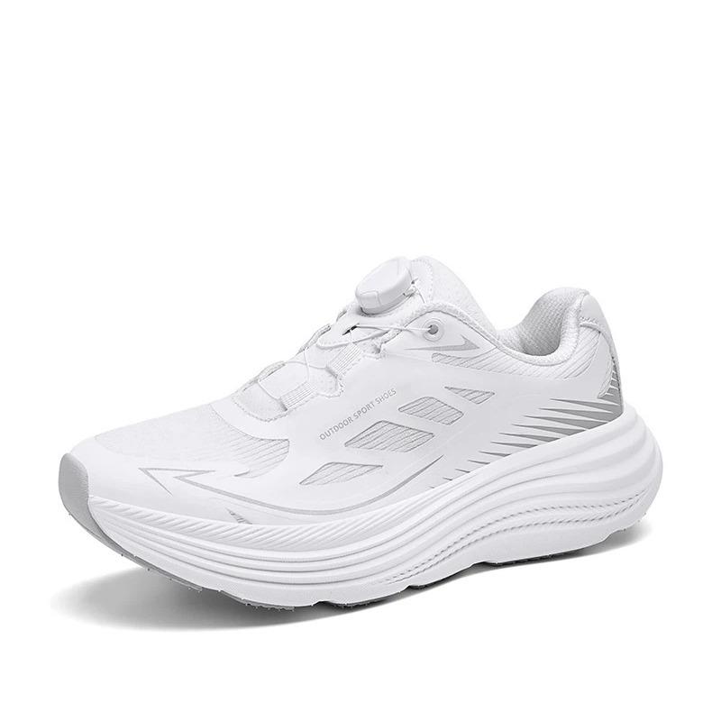Женские Мужские Быстрошнурующиеся Уличные Спортивные Обувь Дышащие Легкие Нескользящие Кроссовки 44 белый