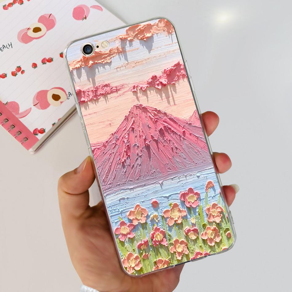 

For iPhone 6 6s Plus Phone Case For iPhone6 iPhone6s 6plus 6splus Elegant Printing Soft Silicone TPU Back Cover iPhone 6 or 6s
