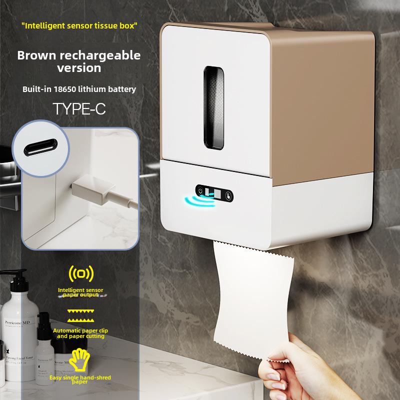 Smart Wall-Mounted Automatic Toilet Paper Dispenser