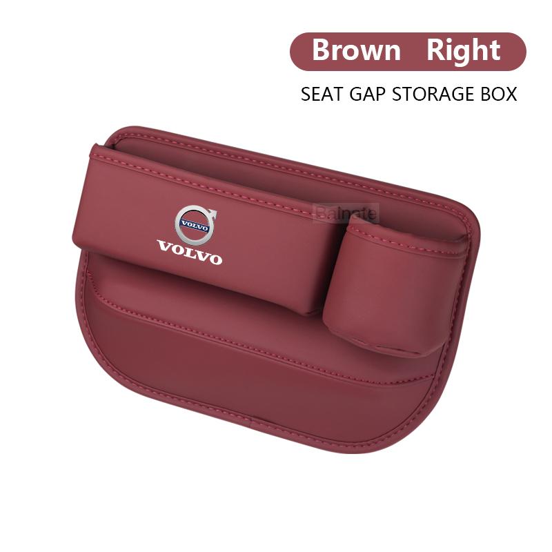 Läder För Volvo Bilstol Glappfyllare Väska Förvaringslåda Mugghållare XC90 XC60 C30 S60 C70 XC40 V40 XC70 V70 V60 S40 V90 S90