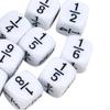 10Pcs Fraction Dice Math Teaching Set Montessori Toy Measure 0.6x0.6Inches Creative