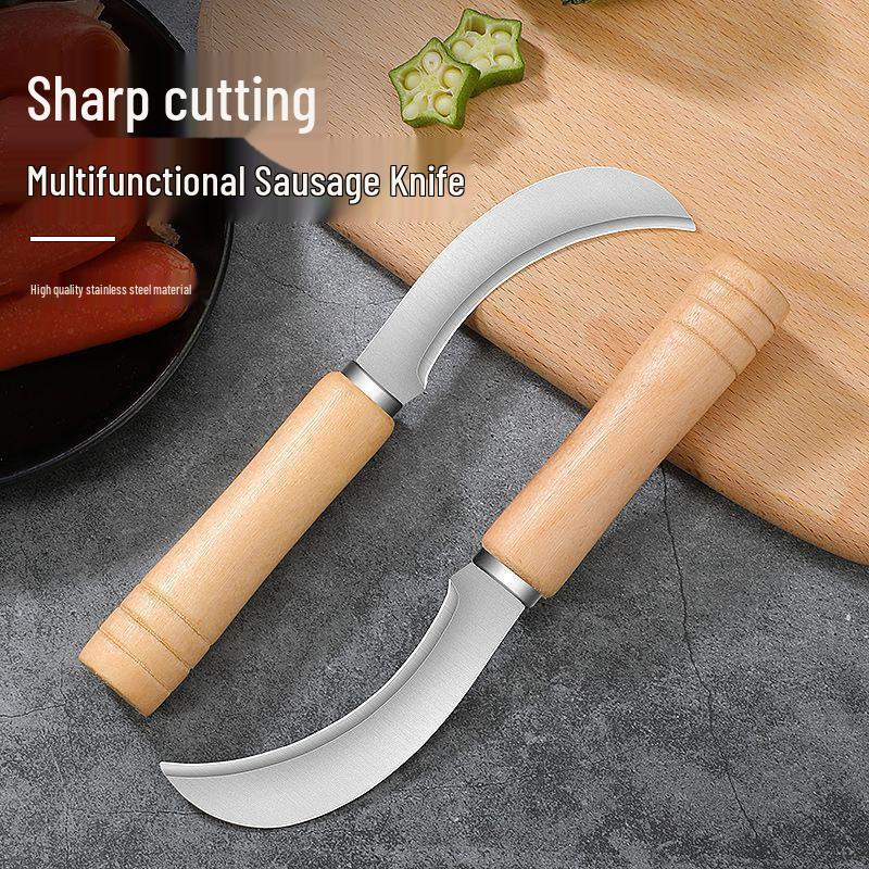 Neuling-Spezial: Multifunktionales gebogenes Messer für Grillwürstchen & Obstschälen - Kostenloser Versand!
