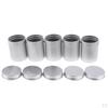 Aluminum Tin Jars Cosmetic Metal Tins Empty Container Pot Screw Lid for Candle, Lip , Salve, Makeup,