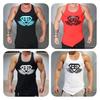 Stylish Polyester Fiber Men's Vest Moisture-wicking Slim Fit Gym Tank Top For All Seasons