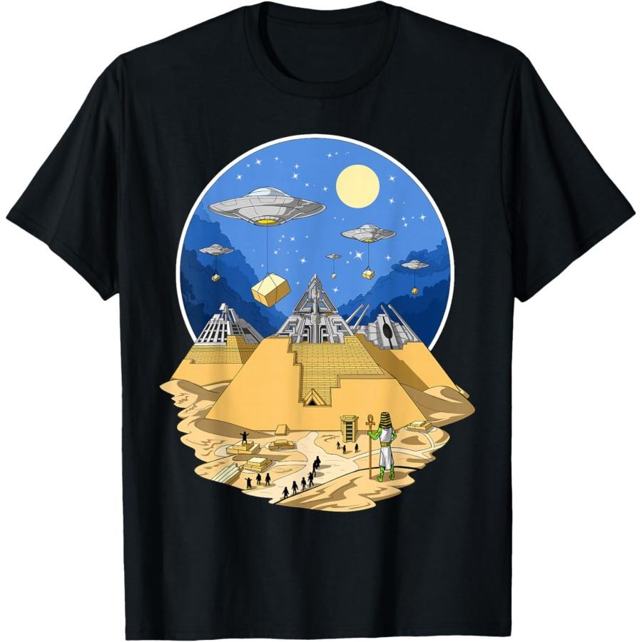 Древнеегипетские пирамиды Инопланетяне Космос НЛО Научная фантастика Футболка S