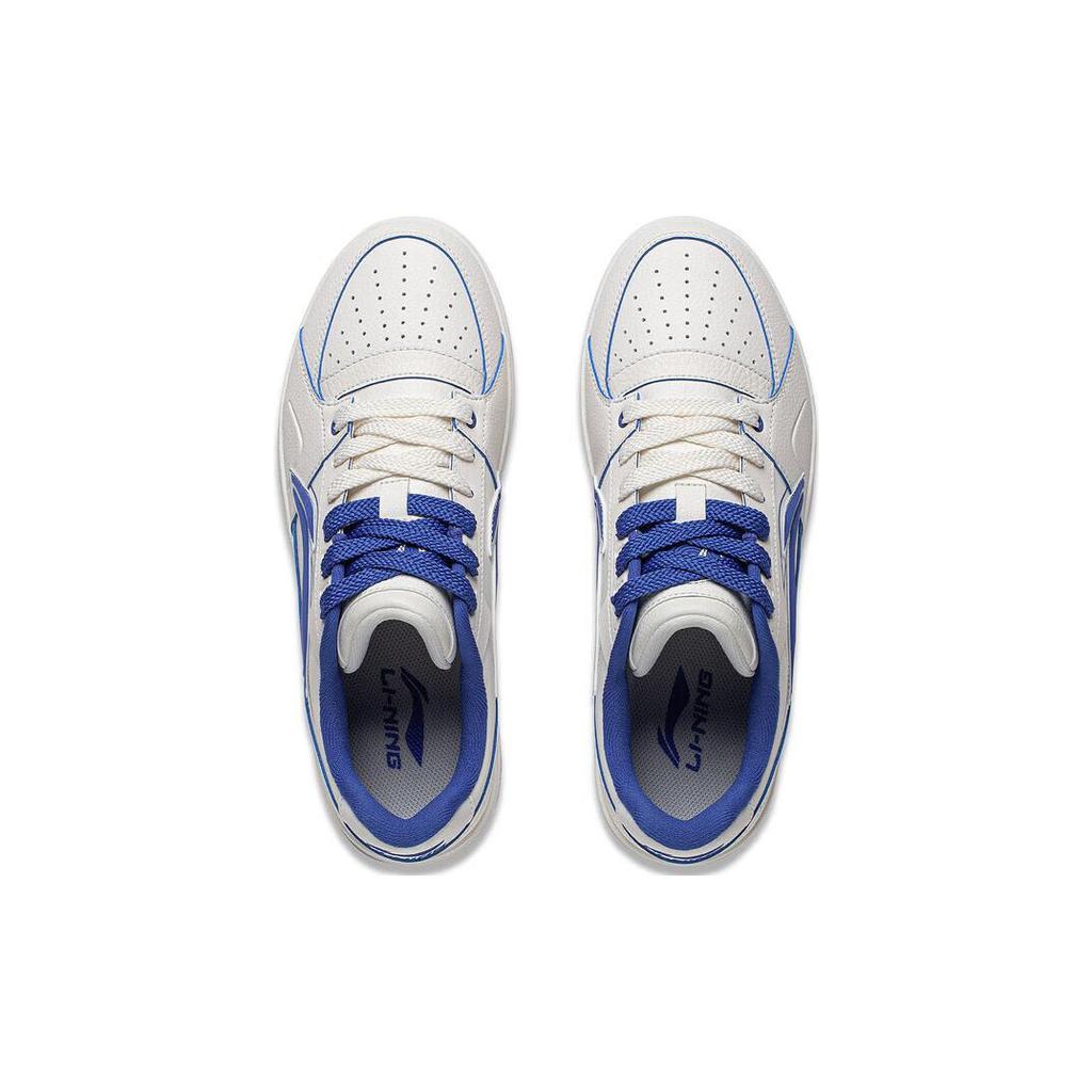 New LiNing Tianji 2.0 Anti Slip And Wear Resistant Lightweight Low Top Skateboard Shoes Men's Blue White AGCT345-3