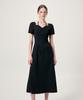 Etmont Heart Neck Strap Dress, Black