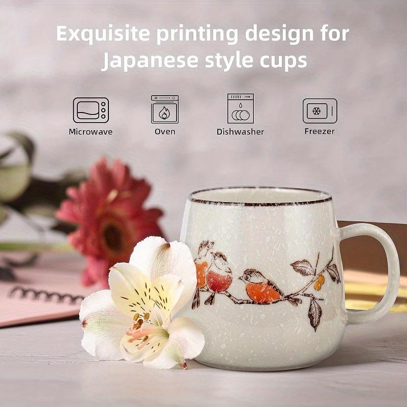 7,11 cm 4 ks Japonský retro keramický hrnek Asijský čínský kávový šálek Sada pro restauraci, jídelnu, statek, kavárnu, domov