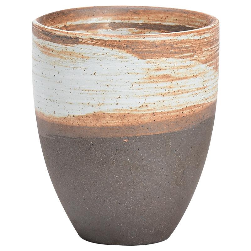 Ceramic Personal Cup Coarse Pottery Tea Cup Retro Teacup Outdoor Camping Cup Creative Teacup