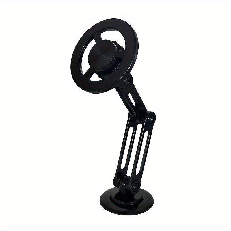 

1pc 360° Rotatable Magnetic Car Mount, Aluminum Alloy Adjustable Folding Arm Stand, Waterproof Anti-Shake Easy Installation Dashboard Phone чёрный