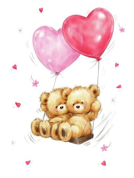 5D Diamond Painting New Arrivals Cartoon Bear Full Square/Round Embroidery Animal Flower Mosaic Home Decor Handmade Gift