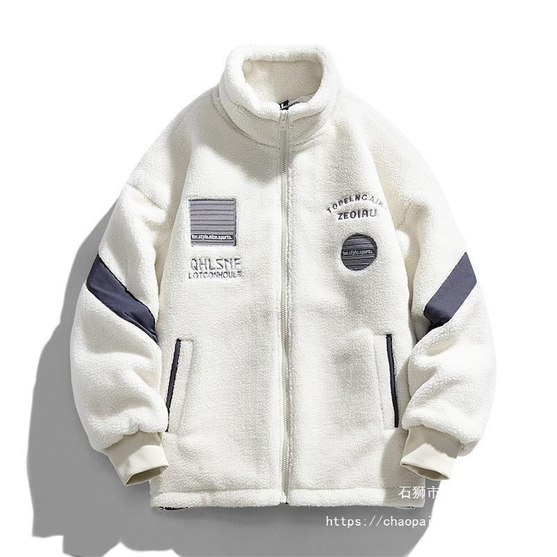 Japanese Trend Lamb Wool Cotton Clothes Winter New Austrian Velvet Thickened Cotton-padded Jacket Padded Couple Sweater