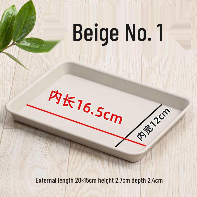 Thickened Rectangular Plastic Flower Pot Tray - Large Water Catching Mat for Bonsai