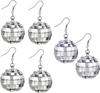Disco Ball Earrings 20mm 70'S Disco Punk Earrings for Women Jewelry Gift for Women Party Jewelry