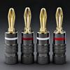 4mm Banana Socket Connector Gold Plated with Screw Lock Binding Post Speaker for Home Electronics Laboratory