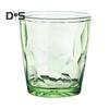 Colorful Translucent Water Cups 310ml Diamond Pattern Tumblers Unbreakable Heat Resistant BPA-Free Stackable Glasses for Home Parties Restaurants
