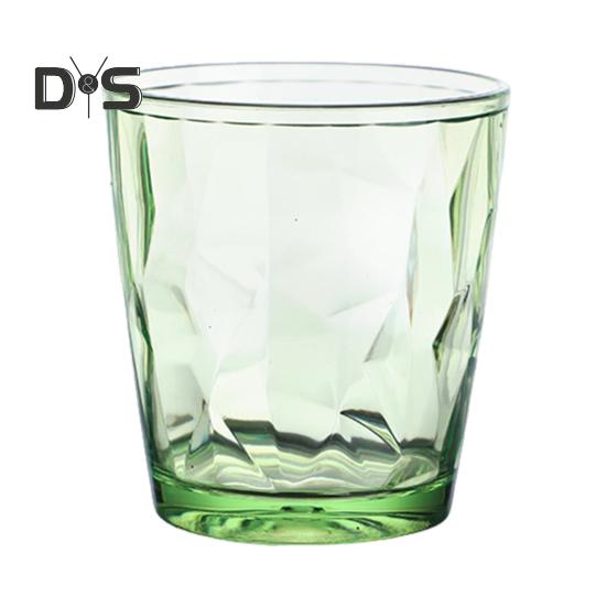 Barevné průsvitné kelímky na vodu 310ml s diamantovým vzorem, nerozbitné, tepelně odolné, bez BPA, stohovatelné sklenice pro domácí večírky a restaurace