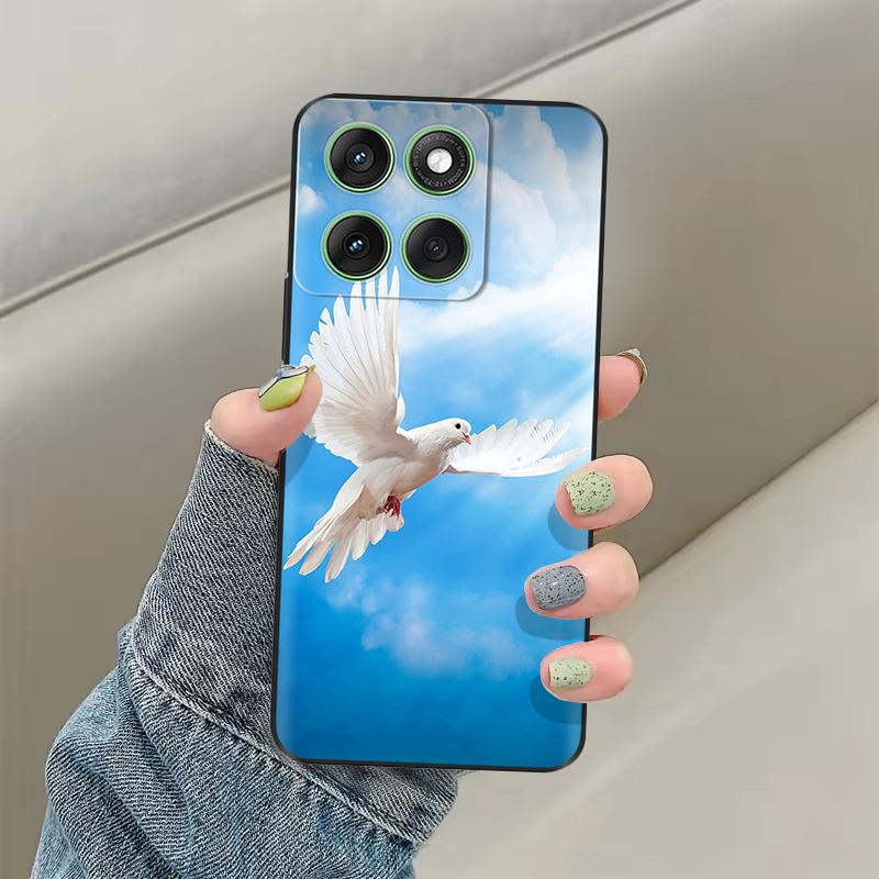 

Чехол для Motorola Moto Edge 60 Мягкий ТПУ Силиконовый Черный Чехол для Moto Edge 60s edge60 Pro Роскошный Цветочный Защитный Чехол Сумки Moto Edge 60 Pro