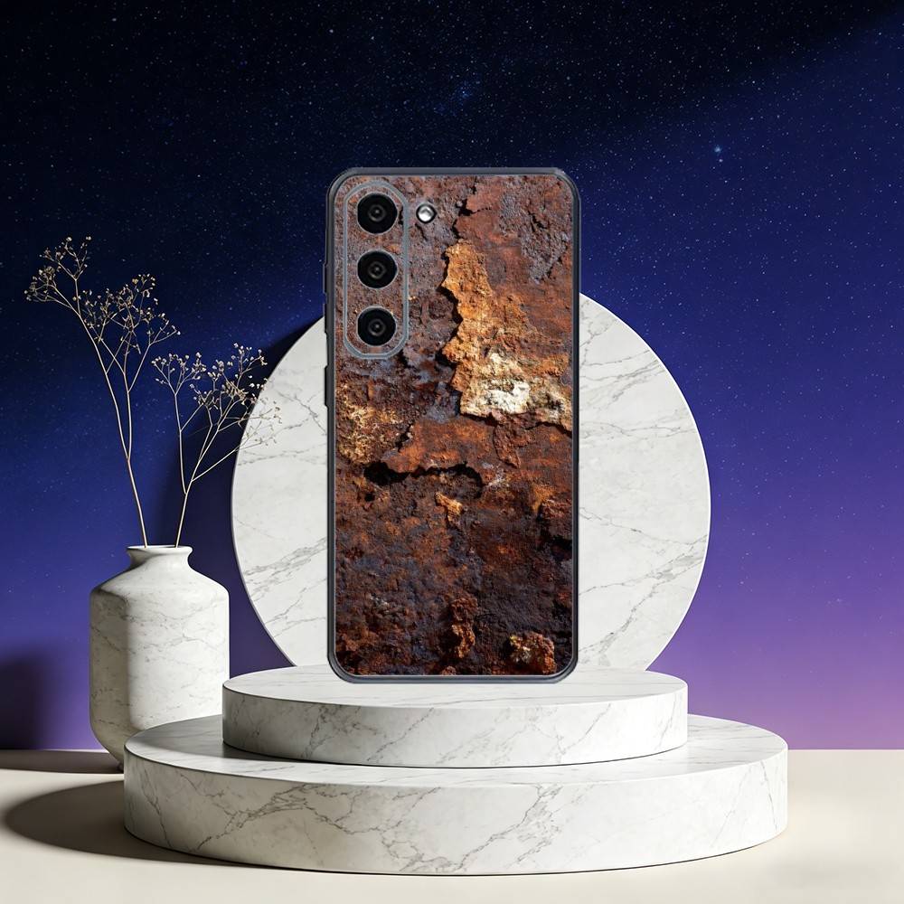 Retro Industrial Style Rusty Walls Phone Case For Samsung Galaxy A73,A72,A71,A70,A53,A52,A51,Others Soft Black Cover