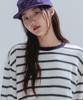 ANNEHEARTS Round Neck Stripe Tee_Ivory