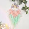 Tree of Life Dream Catcher Handmade Pink Gravel Wall Hangings Feather Craft Home Decor Wind Chimes DreamCatchers Room Decorate