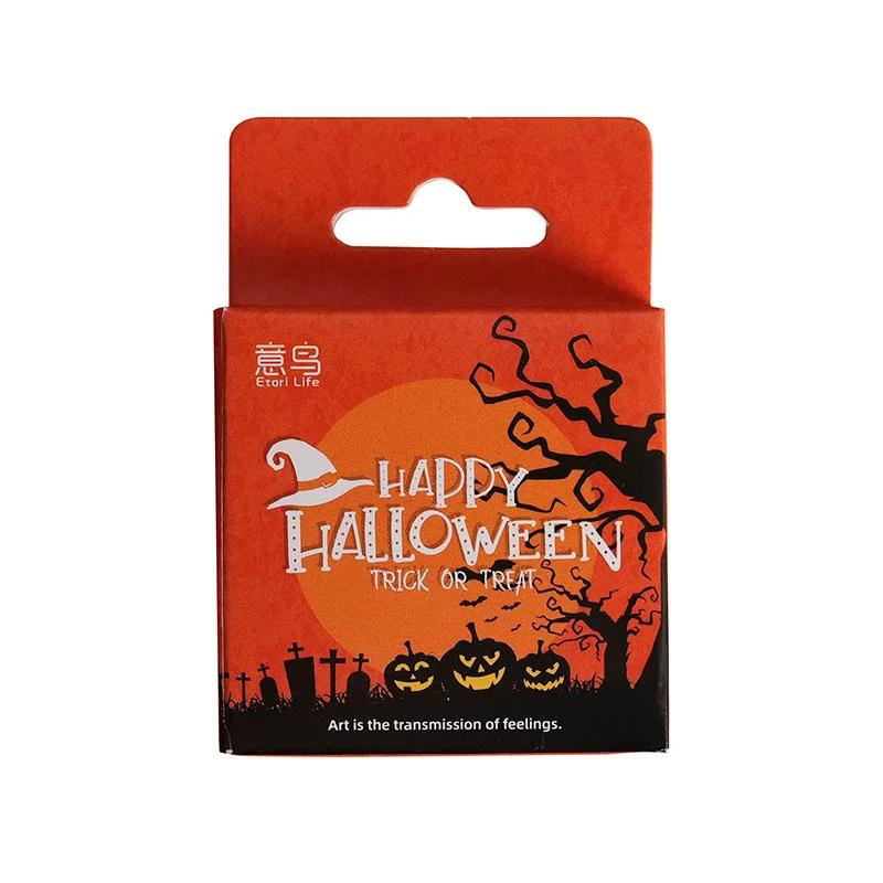 46pcs Halloween Sticker Pack DIY Material Decorative Stationery Album Diary Cup Notebook Mobile Phone Toy Scrapbook