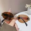 Fashion Retro Oval Sunglasses for Women Vintage Sun Glasses Women Luxury Small Metal Frame Classic Shades UV400 Eyewear