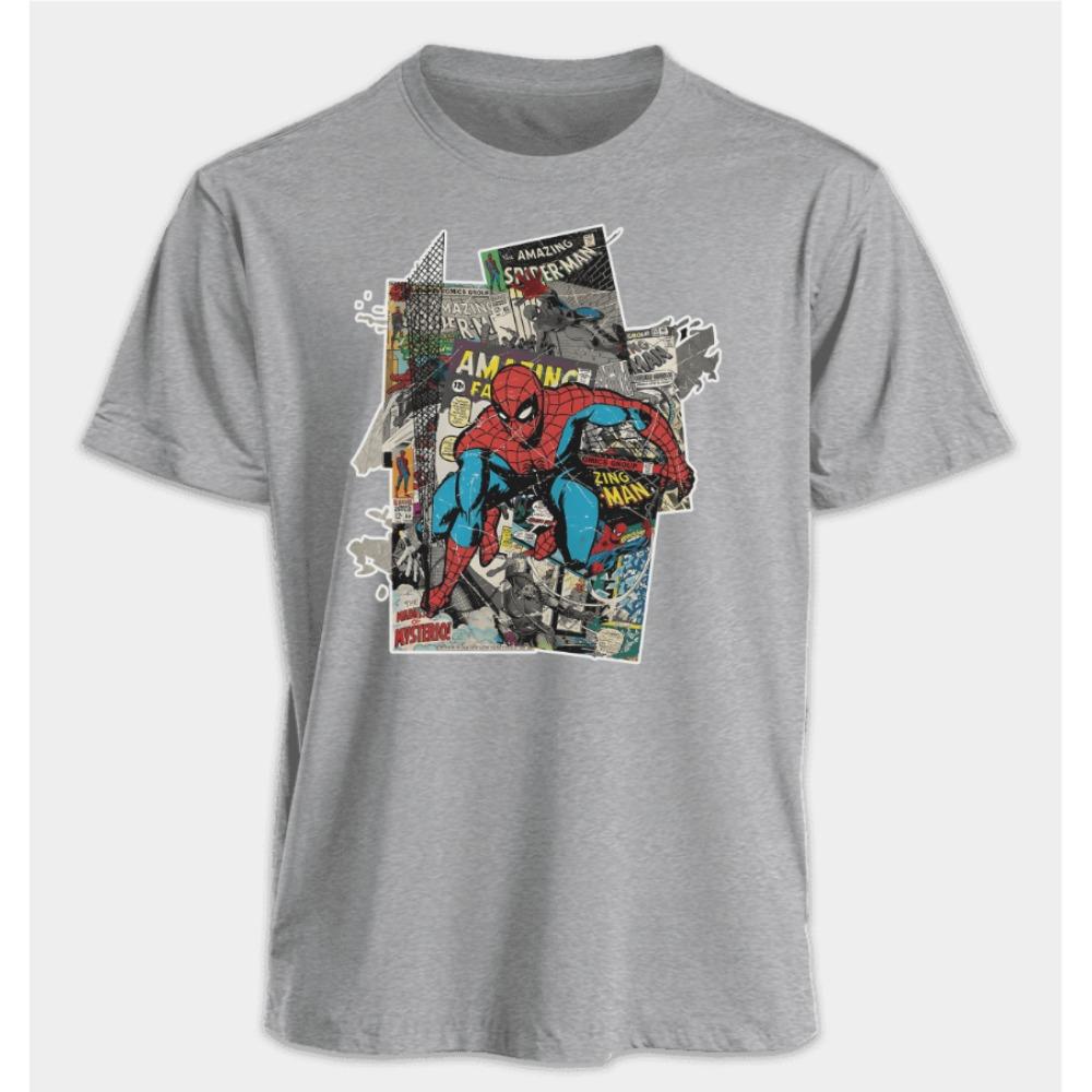 Men's and Women's T-shirts Spider-Man Summer American Style Spring and Autumn New Loose Oversized Casual Short-sleeved