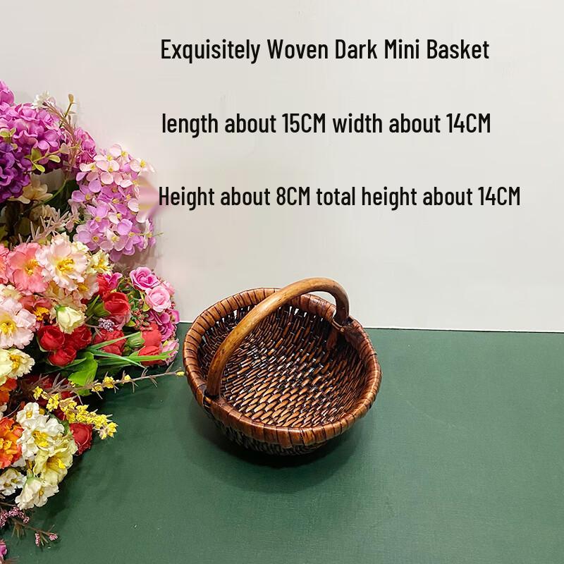 Handmade Bamboo Woven Small Basket Set