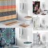 Colorful Bohemian Dinosaur Stone 3d Digital Printing Waterproof Polyester Shower Curtain For Vibrant Bathroom Decor