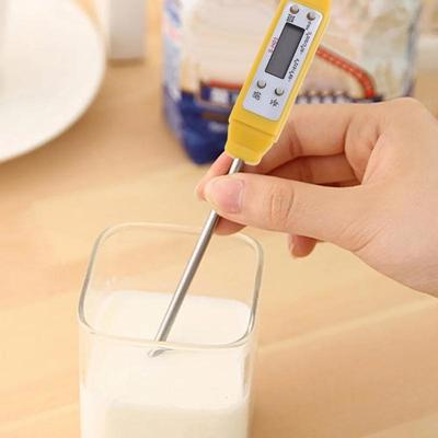 Digital Thermometer High-temperature Resistant Thermometers LCD Display with Probe Temperature Meter for Cooking