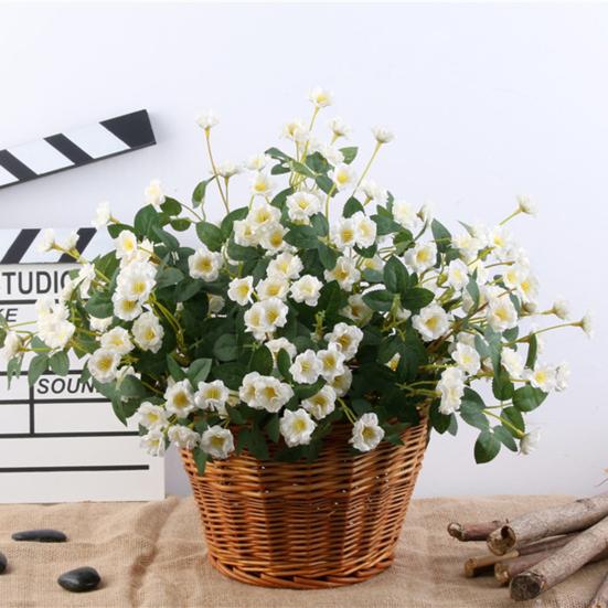 1 Bunch Artificial Flower Realistic Looking Decorative Eco-friendly Romantic Artificial Bouquet DIY Wedding Table Floral Decoration