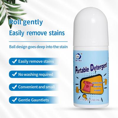 1/3/4pcs Clothes Stain Removal Rolling Ball Portable Oil Stain Cleaning Detergent Decontamination Pen Dust Cleaner Remover