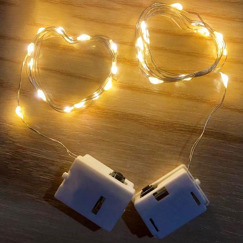 Garland Led Fairy Light String Light Battery Powered Flashing Light Christmas Wedding Party Festival Gift Box Decoration Lamps