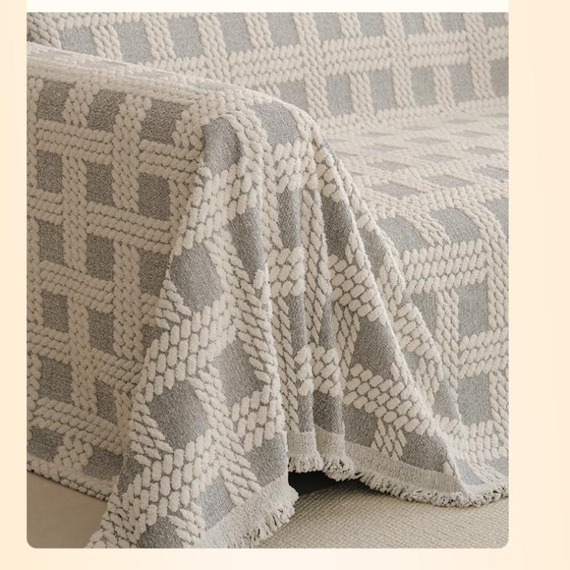 Hemively thickened sofa towel autumn and winter cover cloth towel non-slip sofa blanket anti-cat scratch